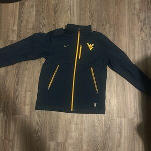Nike Blue and Yellow Performance Jacket with Athletic Fit